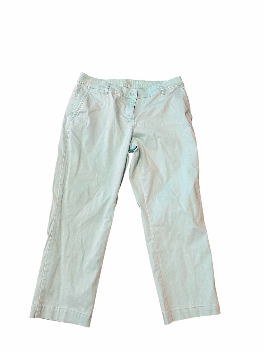 Light Teal/Aqua Tommy Bahama Women's Crop Pants  - Classic Straight Fit